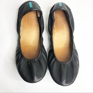 Tieks Black Flats